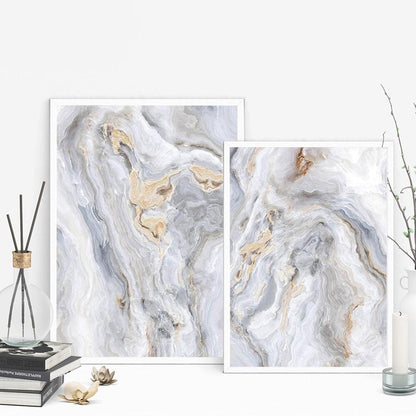 Tableau Abstrait Gris