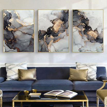 Tableau Abstrait Noir