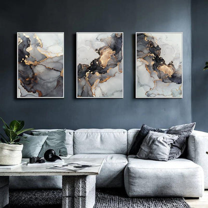 Tableau Abstrait Noir