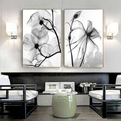 Tableau Fleur Abstrait
