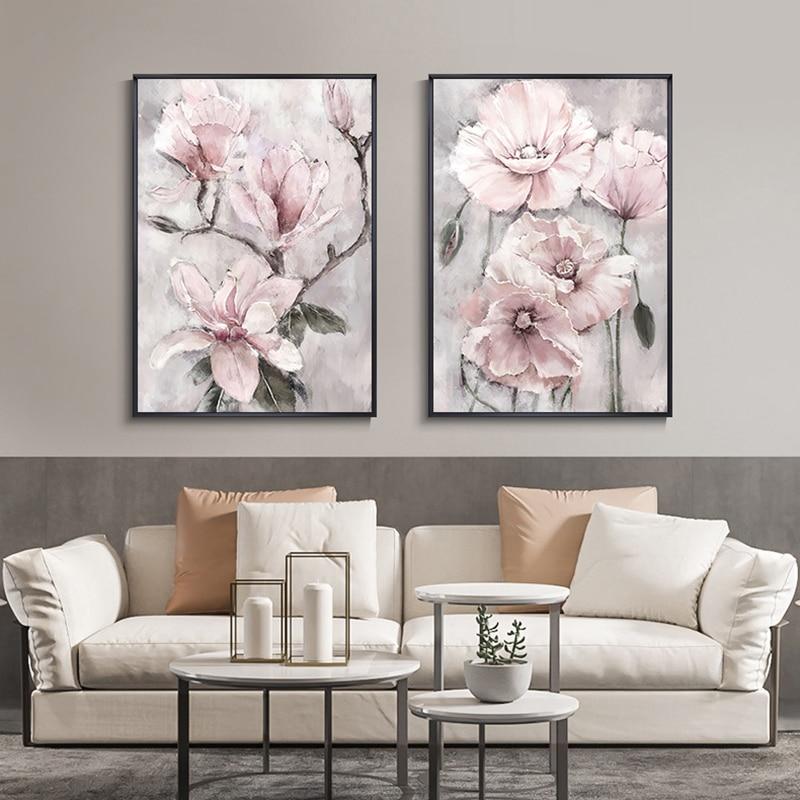 Tableau Fleur Rose