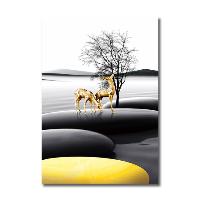 Tableau Noir et Blanc Paysage