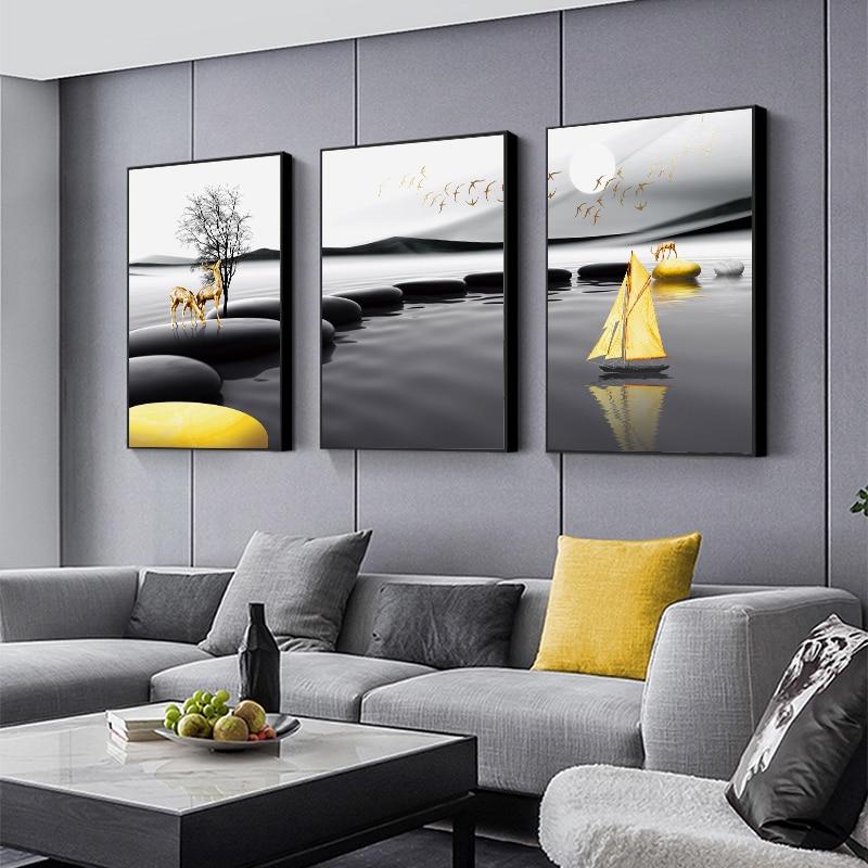 Tableau Noir et Blanc Paysage