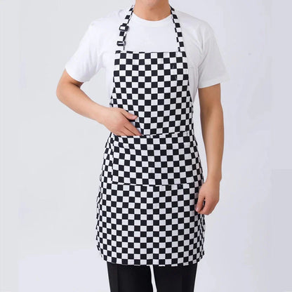 Tablier de Cuisine Rayé Réglable pour Adulte - Idéal pour Restaurant, Camping et Cuisine heibaige