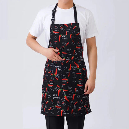 Tablier de Cuisine Rayé Réglable pour Adulte - Idéal pour Restaurant, Camping et Cuisine xiaolajiao