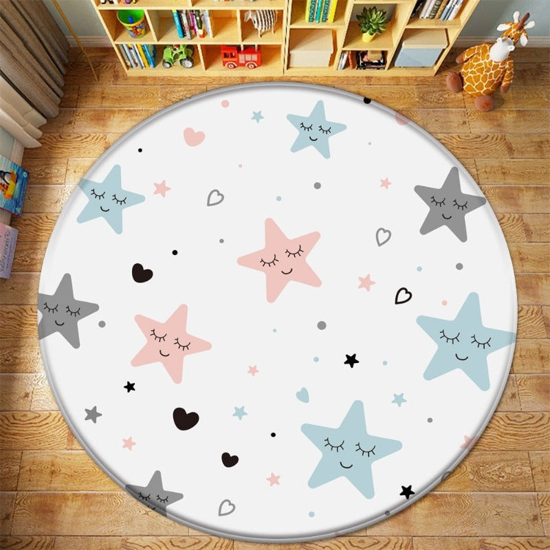 Tapis Chambre de Bébé avec Étoiles