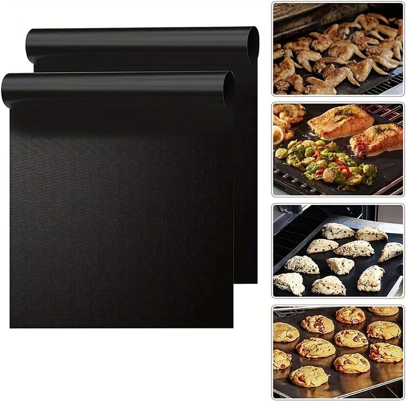 Tapis de protection antiadhésif pour four XL, lot de 2 - Accessoire de cuisine universel antiadhésif - PVC - PM50281 2pcs