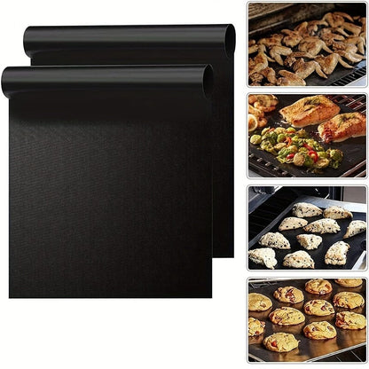 Tapis de protection antiadhésif pour four XL, lot de 2 - Accessoire de cuisine universel antiadhésif - PVC - PM50281 2pcs