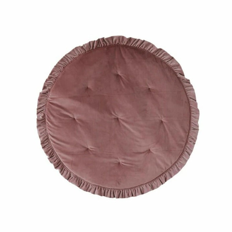 Tapis en velours doux avec volants “Rose Sale”