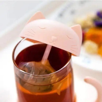Tasse à Thé Infuseur Chat Rose