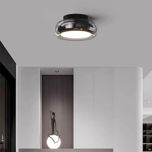 Plafonnier LED Vintage Petit en Acrylique – Charme Rétro et Efficacité Énergétique