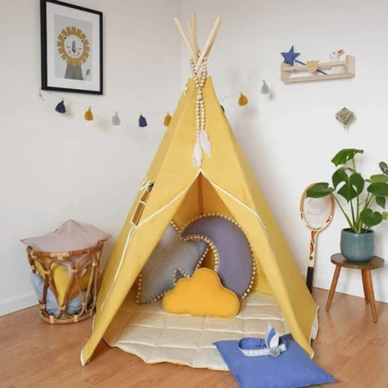 Tente tipi en lin Honey