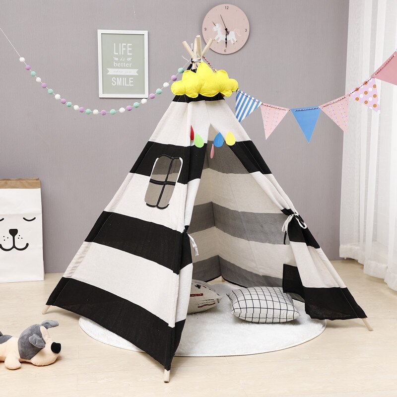 Tente Tipi Garçon Noir et Blanc