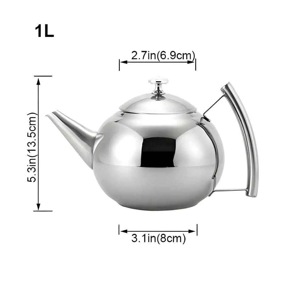 Théière en Acier Inoxydable Grand format