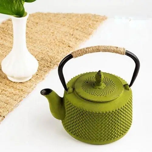 Théière en Fonte Vert mousse