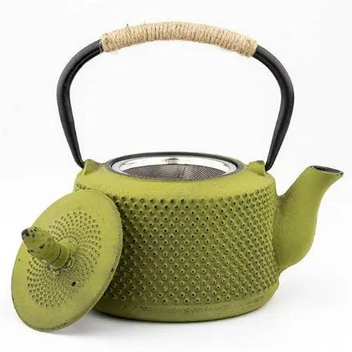 Théière en Fonte Vert mousse