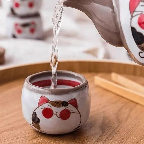 Théière en Porcelaine  Chat mignon
