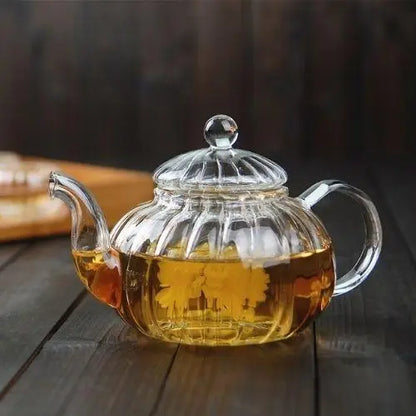 Théière en Verre Citrouille