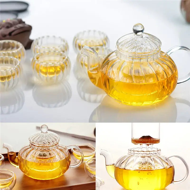 Théière en Verre Double Paroi