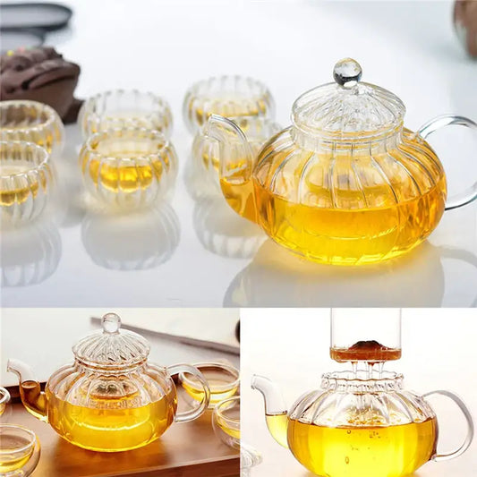Théière en Verre Double Paroi
