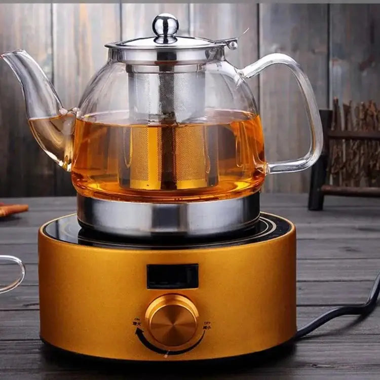 Théière inox en Verre Induction