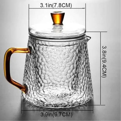 Théière Moderne en Verre Résistant