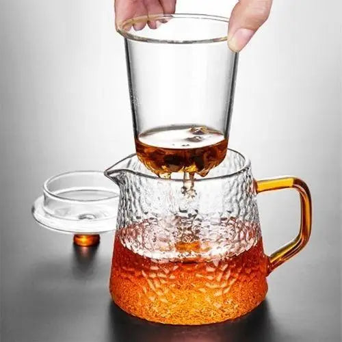 Théière Moderne en Verre Résistant