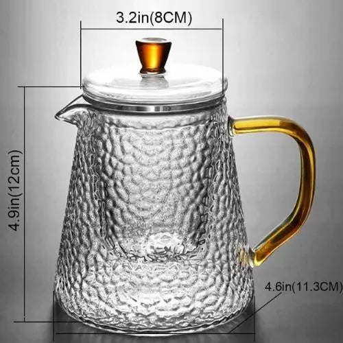 Théière Moderne en Verre Résistant