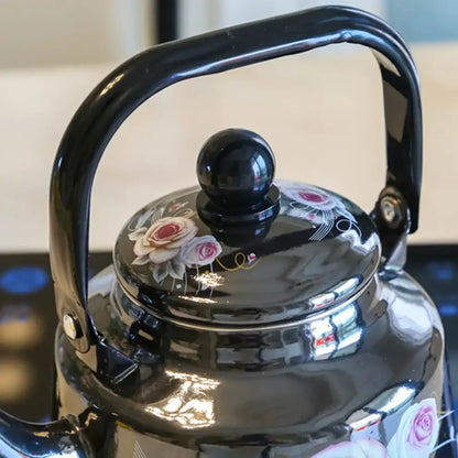 Théière Noire en Porcelaine