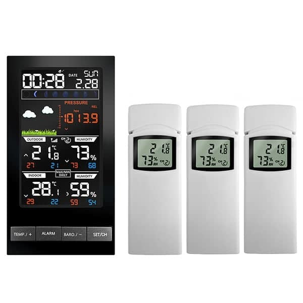 Thermo hygromètre multicanal [météo] - x3 capteurs