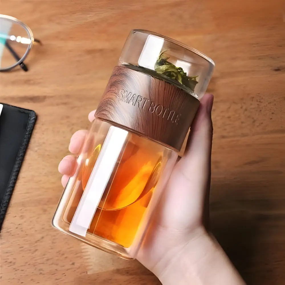 Thermos à Thé en Verre à Double Paroi