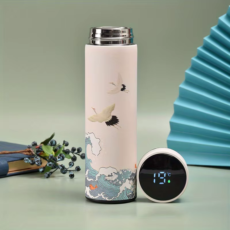thermos japonais élégant blanc 