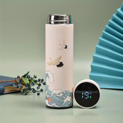 thermos japonais élégant blanc 
