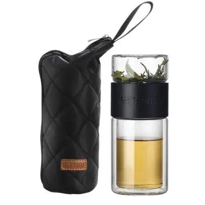 Thermos Thé en Verre Noir