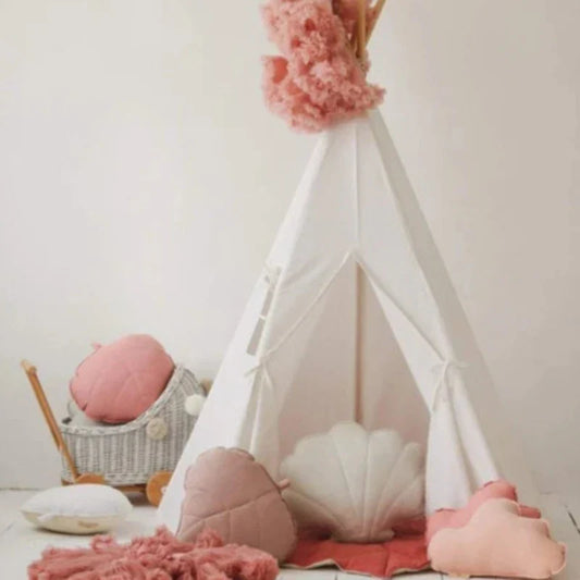 Ensemble Tipi et Tapis de feuilles « Blanche Neige »