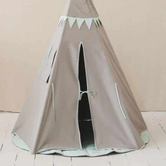 Ensemble tipi « Mint Love » avec Guirlande et Tapis