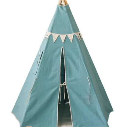 Ensemble Tipi « Étoile d'or » avec guirlande et tapis
