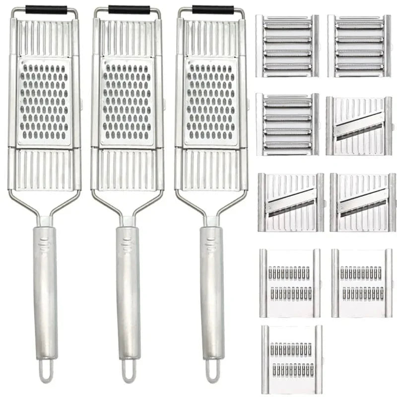 Trancheuse à légumes en acier inoxydable multifonctionnelle à 4 lames Shredders 12PC