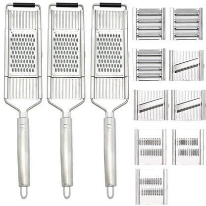 Trancheuse à légumes en acier inoxydable multifonctionnelle à 4 lames Shredders 12PC