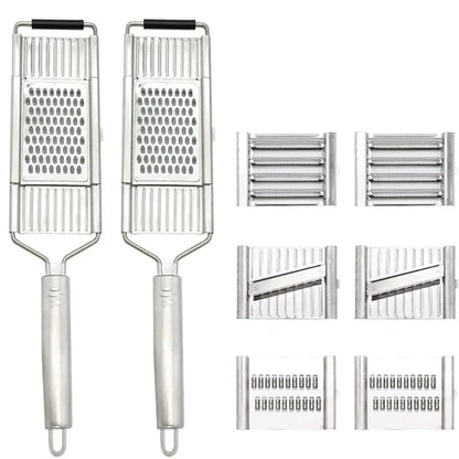 Trancheuse à légumes en acier inoxydable multifonctionnelle à 4 lames Shredders 8PC