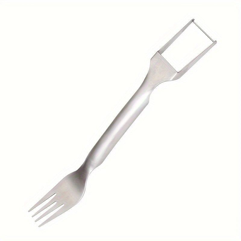 Trancheuse et évideur d'acier inoxydable pour pastèque - Outil de cuisine 2-en-1 pour découper facilement les fruits et légumes 1pc
