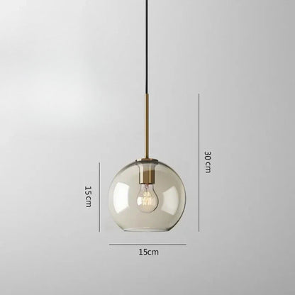 Lampe de Chevet Suspendue en Verre Nordique