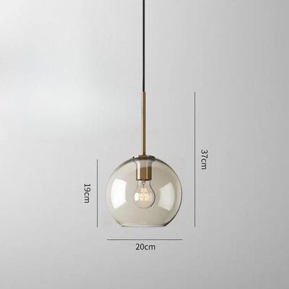 Lampe de Chevet Suspendue en Verre Nordique