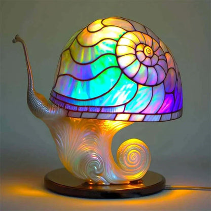 Magnifique lampe en vitrail apaisante