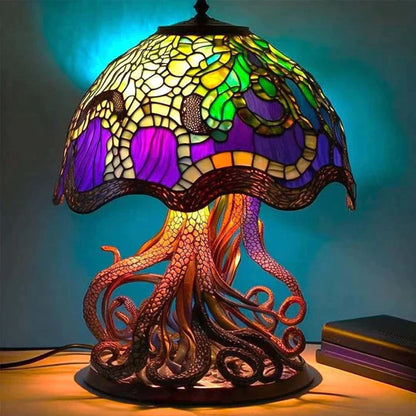 Magnifique lampe en vitrail apaisante