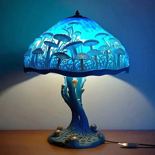 LampeFantaisie en Vitrail Artistique – Lampe Décorative Classique, Éclairage Relaxant, Style Art Déco