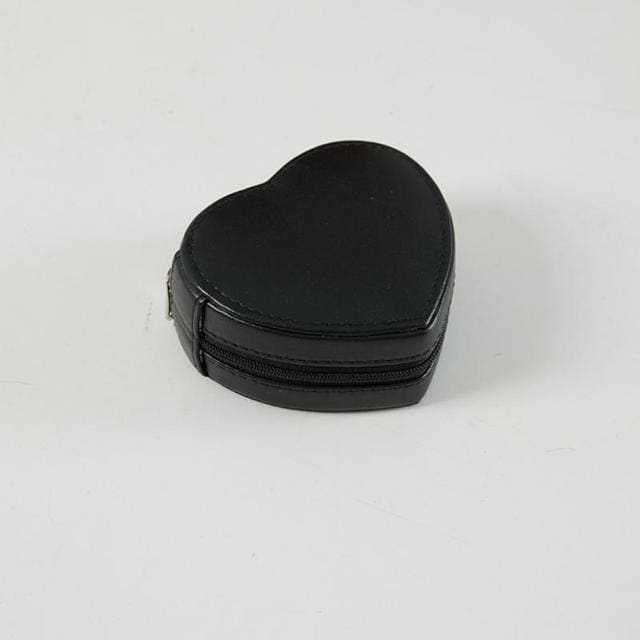 Trousse de voyage pour bijoux en forme de cœur