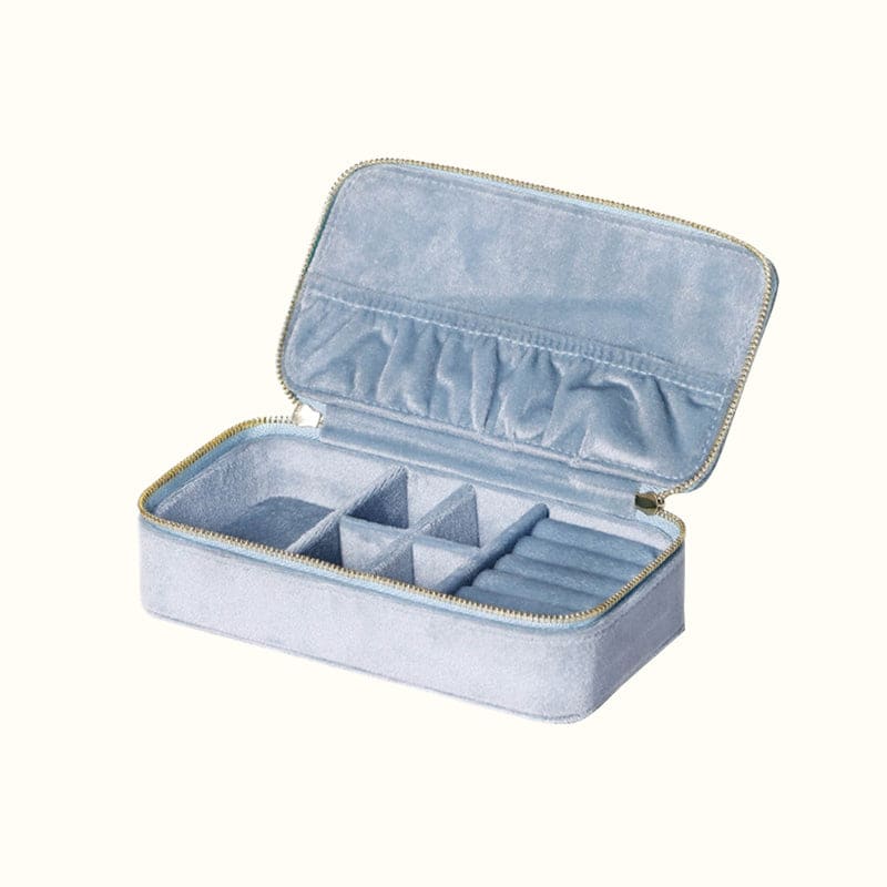 Trousse à bijoux de voyage en velours grand format