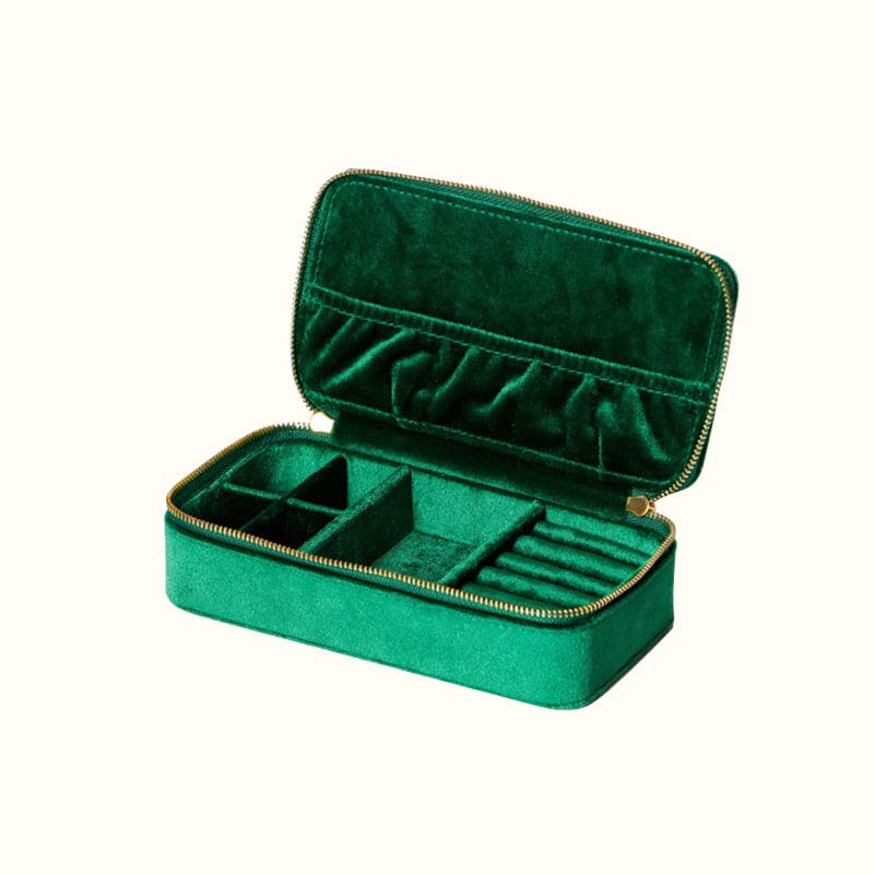 Trousse à bijoux de voyage en velours grand format