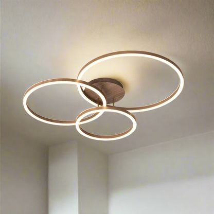 Plafonnier Éléphant en Anneau LED - Luminaire Moderne Design Géométrique avec Éclairage Économe en Énergie